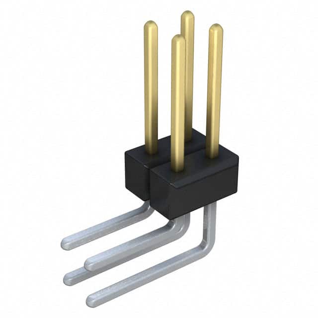 PBC02DGBN Sullins Connector Solutions                                                                    CONN HEADER .100 DUAL R/A 4POS