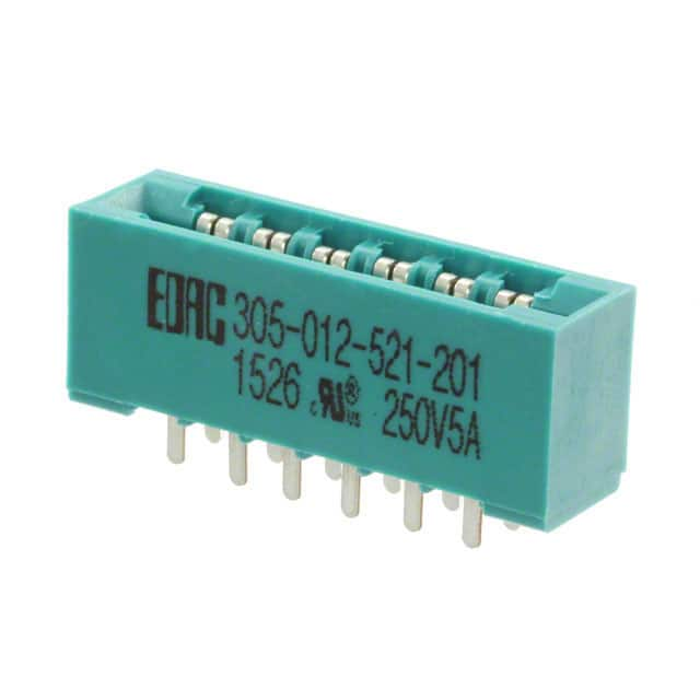 305-012-521-201 EDAC Inc.                                                                    CONN EDGE DUAL FMALE 12POS 0.156