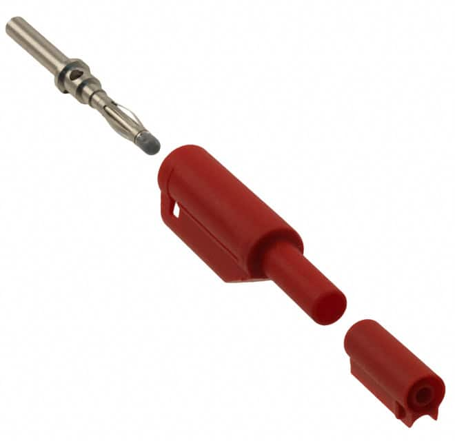 72925-2 Pomona Electronics                                                                    CONN BANANA PLUG STACK MINI RED