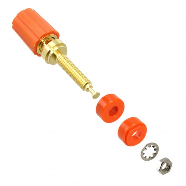 3750-3 Pomona Electronics                                                                    BINDING POST GOLD PLATED ORANGE