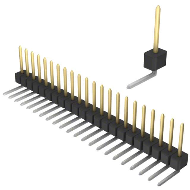 PBC22SGBN Sullins Connector Solutions                                                                    CONN HEADER .100 SINGL R/A 22POS