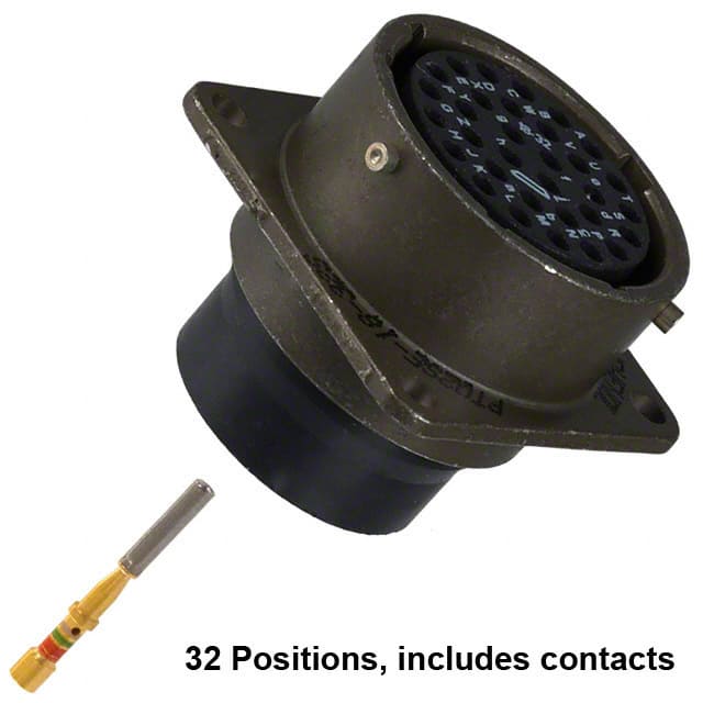 PT02SE18-32S(025) Amphenol Industrial Operations                                                                    CONN RCPT FMALE 32POS GOLD CRIMP