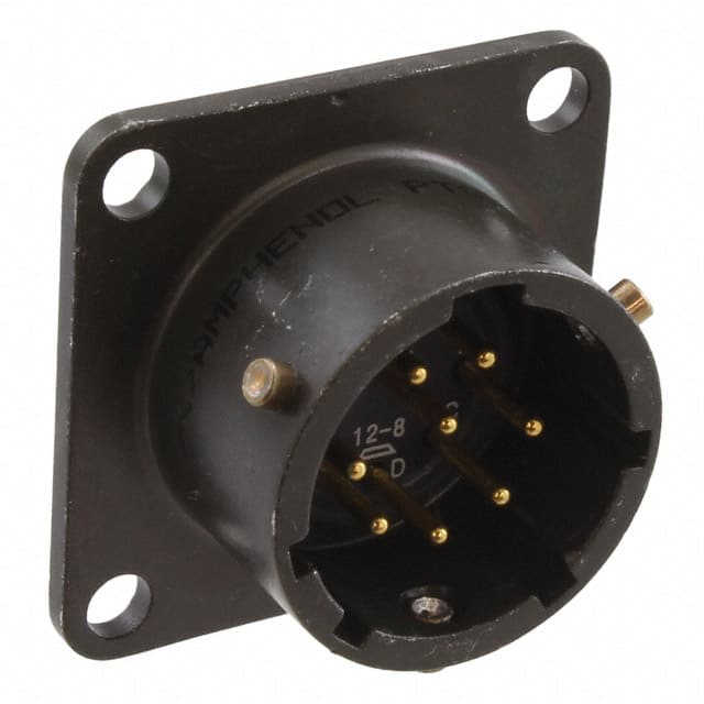 PT02A-12-8P Amphenol Industrial Operations                                                                    CONN RCPT MALE 8POS SOLDER CUP