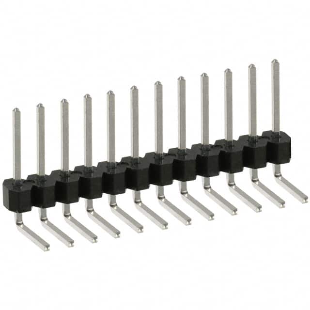 PTC12SGBN Sullins Connector Solutions                                                                    CONN HEADER .100 SINGL R/A 12POS