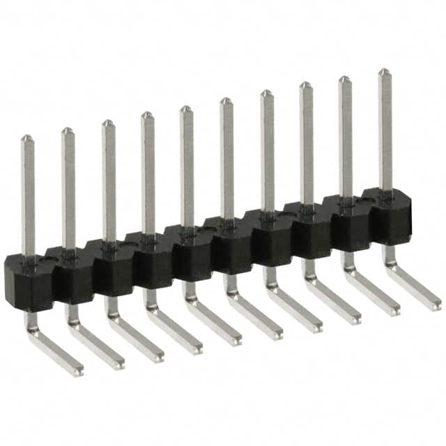 PTC10SGBN Sullins Connector Solutions                                                                    CONN HEADER .100 SINGL R/A 10POS