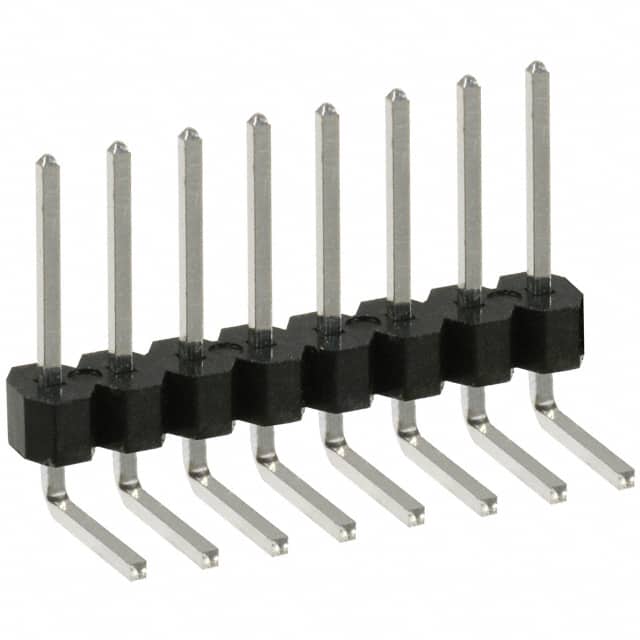 PTC08SGBN Sullins Connector Solutions                                                                    CONN HEADER .100 SINGL R/A 8POS