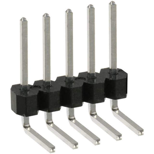 PTC05SGBN Sullins Connector Solutions                                                                    CONN HEADER .100 SINGL R/A 5POS
