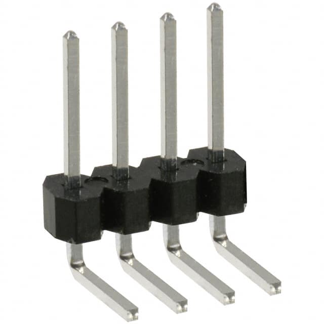 PTC04SGBN Sullins Connector Solutions                                                                    CONN HEADER .100 SINGL R/A 4POS