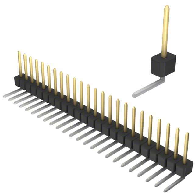 PBC24SGBN Sullins Connector Solutions                                                                    CONN HEADER .100 SINGL R/A 24POS