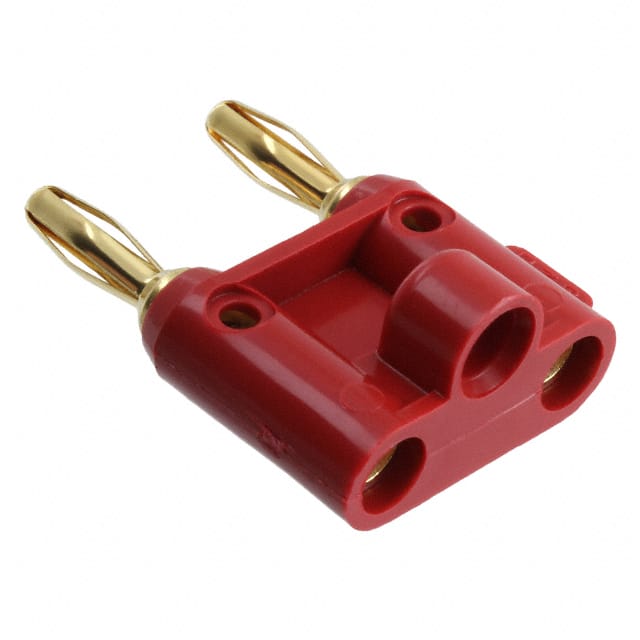 4892-2 Pomona Electronics                                                                    DOUBLE BANANA PLUG GOLD RED