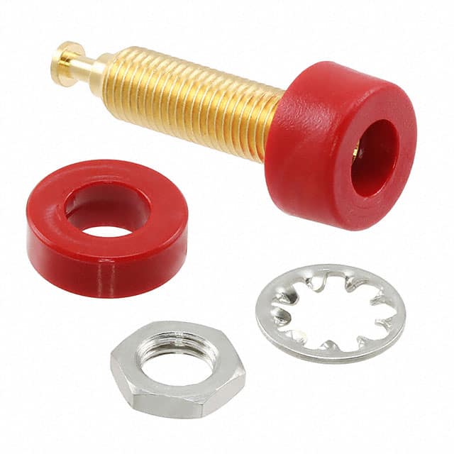 2854-2 Pomona Electronics                                                                    BANANA JACK PNL MT GOLD RED