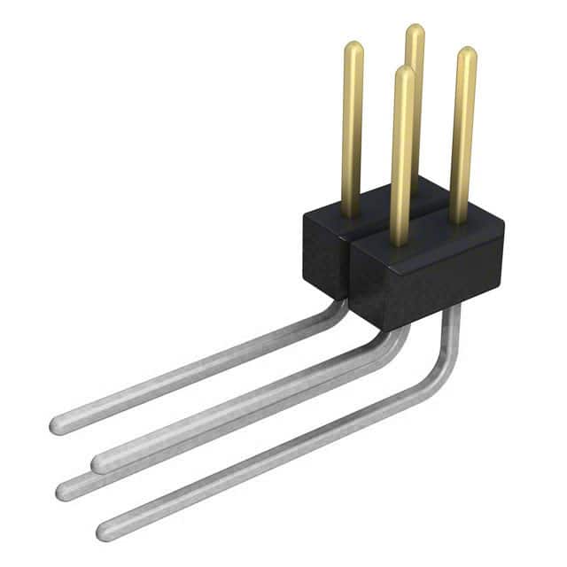 PBC02DBDN Sullins Connector Solutions                                                                    CONN HEADER .100 DUAL R/A 4POS