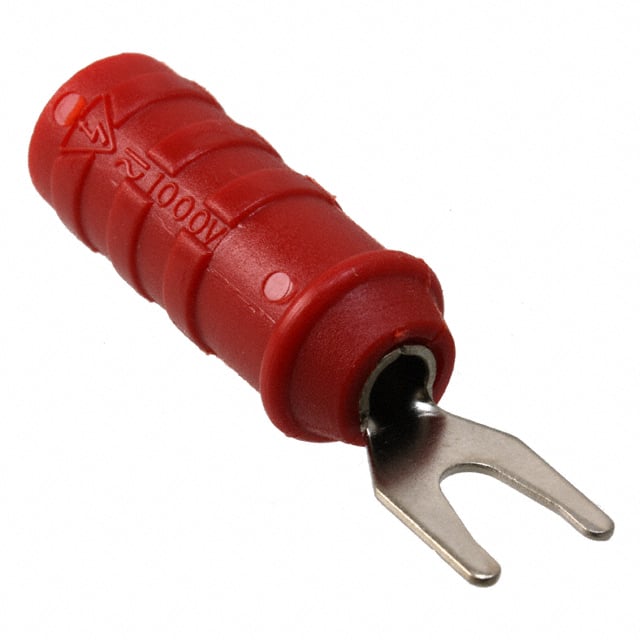 1614A-2 Pomona Electronics                                                                    SPADE LUG TO INS BANANA JACK RED