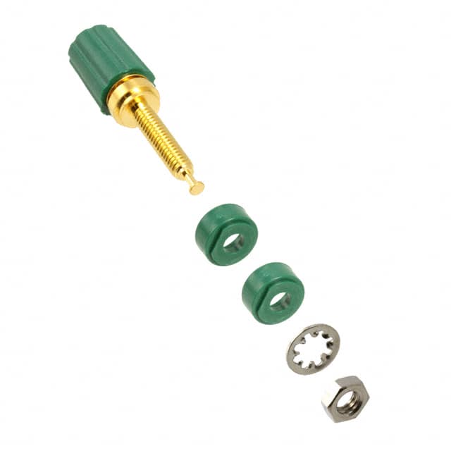 3750-5 Pomona Electronics                                                                    BINDING POST GOLD PLATED GREEN