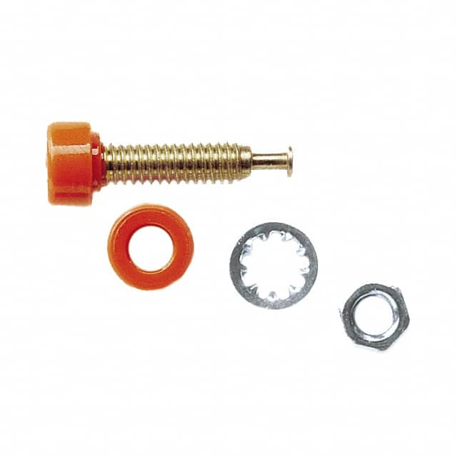 3542-3 Pomona Electronics                                                                    JACK PIN TIP GOLD ORANGE