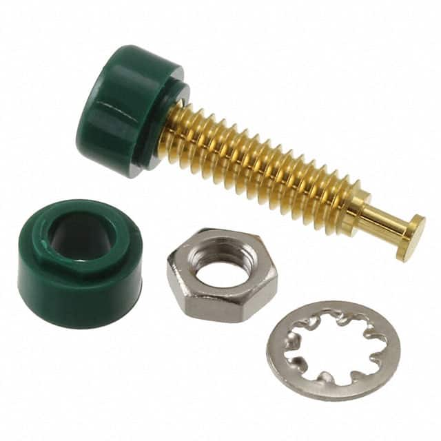 3542-5 Pomona Electronics                                                                    JACK PIN TIP GOLD GREEN