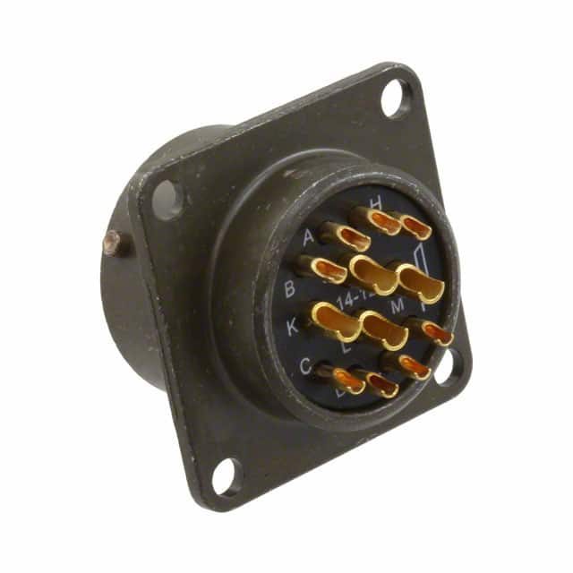 PT02A-14-12P Amphenol Industrial Operations                                                                    CONN RCPT MALE 12POS SOLDER CUP