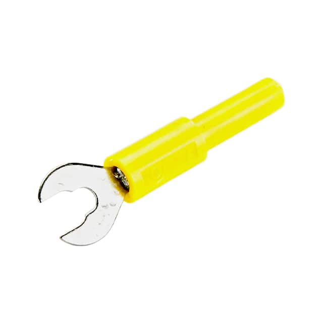 CT2553-4 Cal Test Electronics                                                                    ADAPTER, 6MM SPADE 4MM J - YELLO