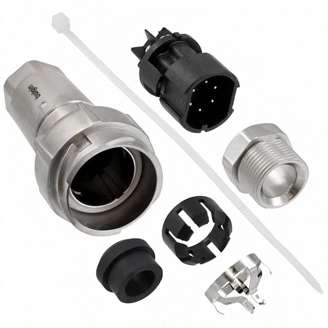 PXM7011/06P/ST/0911/SN Bulgin                                                                    CONN RCPT MALE 6POS NICKEL SCREW