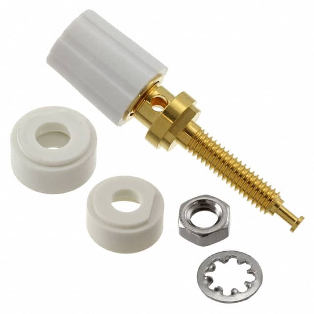 3750-9 Pomona Electronics                                                                    BINDING POST GOLD PLATED WHITE