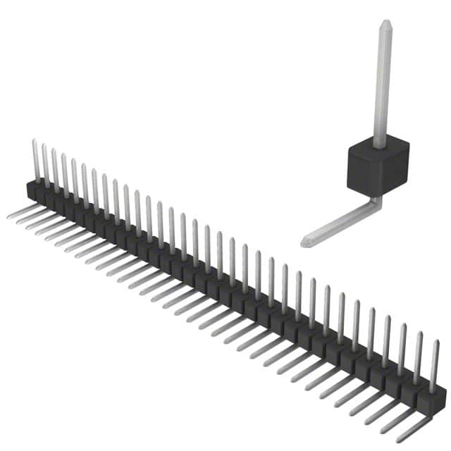 PEC33SGBN Sullins Connector Solutions                                                                    CONN HEADER .100 SINGL R/A 33POS