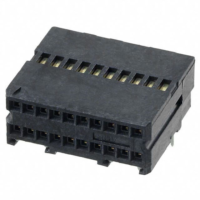 103911-2 TE Connectivity AMP Connectors                                                                    CONN RECEPT .050 20POS R/A T/H