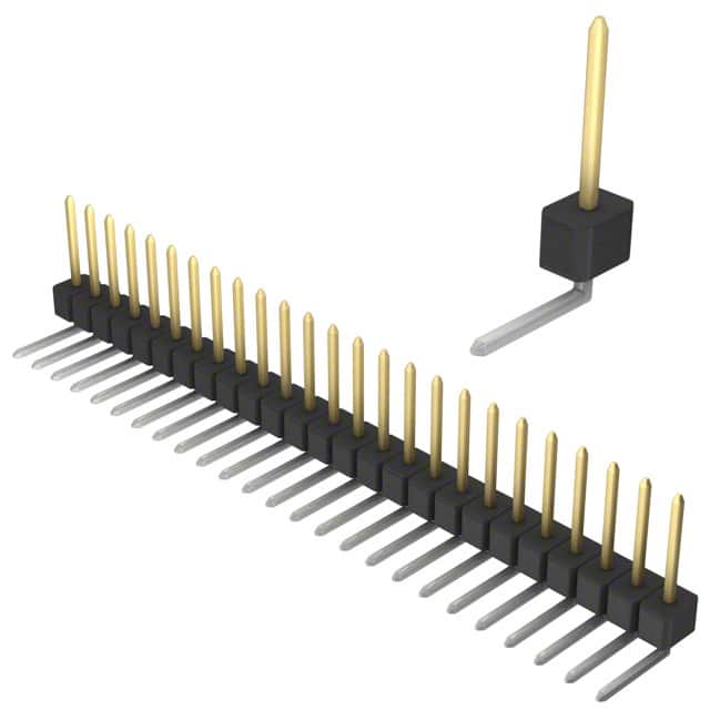 PBC25SGBN Sullins Connector Solutions                                                                    CONN HEADER .100 SINGL R/A 25POS