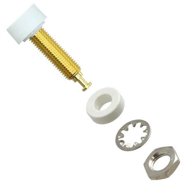 2854-9 Pomona Electronics                                                                    BANANA JACK PNL MT GOLD WHT