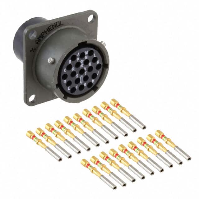 PT02SE-14-19S Amphenol Industrial Operations                                                                    CONN RCPT FMALE 19POS GOLD CRIMP