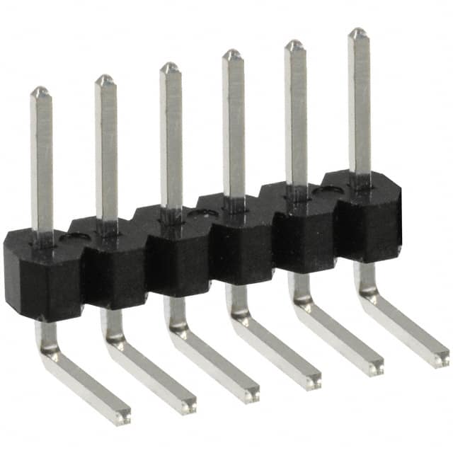 PEC06SBBN Sullins Connector Solutions                                                                    CONN HEADER .100 SINGL R/A 6POS