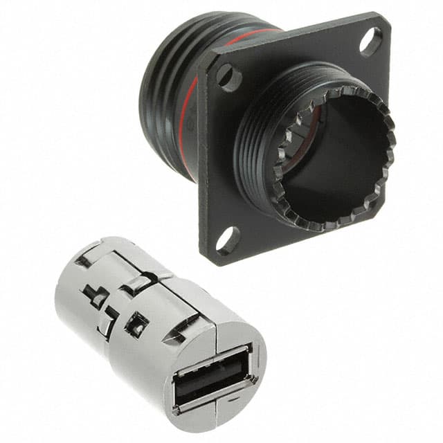 USBFTV21ZN Amphenol PCD                                                                    CONN USB-A RCPT-RCPT SQ FLANGE