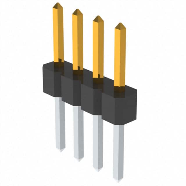 PBC04SABN Sullins Connector Solutions                                                                    CONN HEADER .100 SINGL STR 4POS