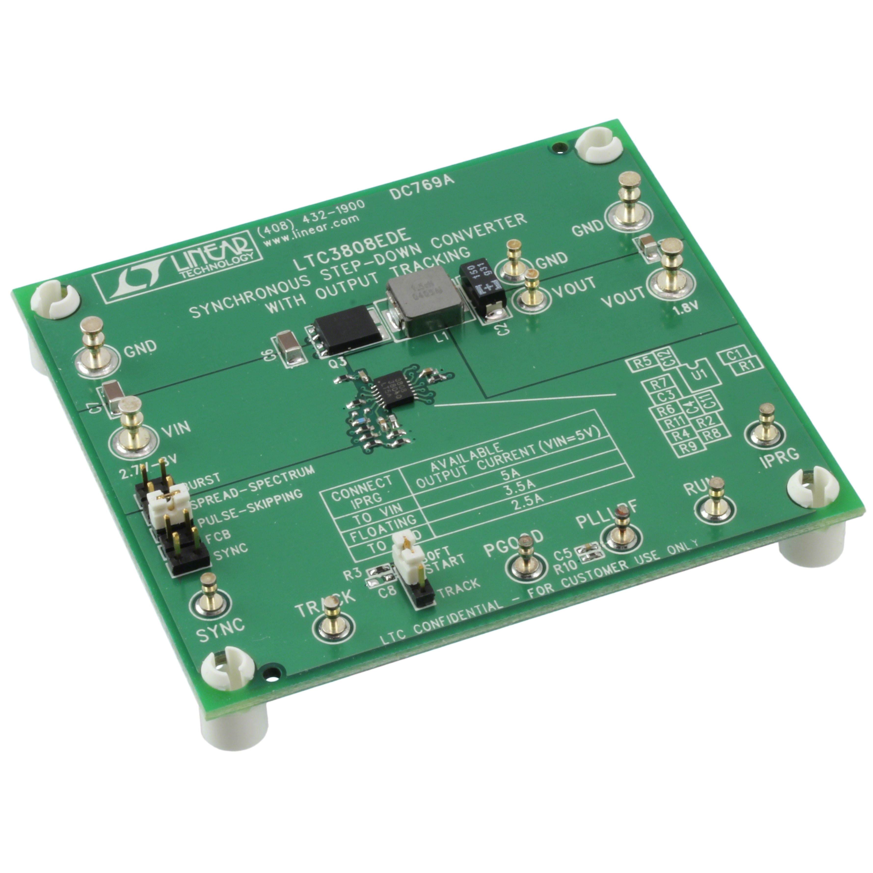 DC769A Linear Technology/Analog Devices                                                                    BOARD EVAL FOR LTC3808EDE