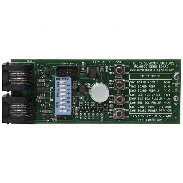 PCA9633DEMO Future Designs Inc.                                                                    BOARD DEMO FOR PHILIPS PCA9633