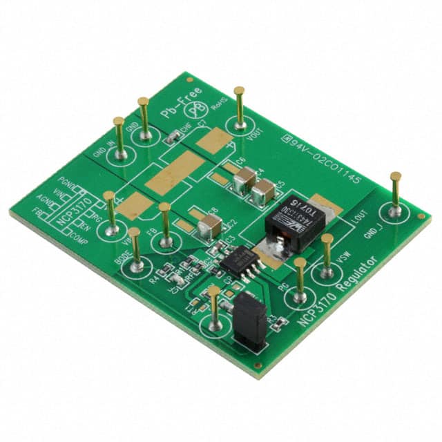 NCP3170BGEVB ON Semiconductor                                                                    BOARD EVAL NCP3170 SYNC PWM REG