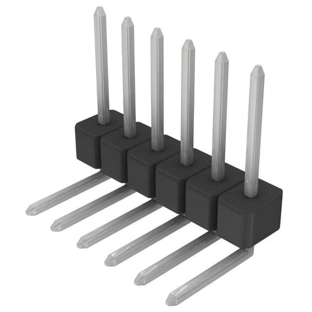 PEC06SGBN Sullins Connector Solutions                                                                    CONN HEADER .100 SINGL R/A 6POS
