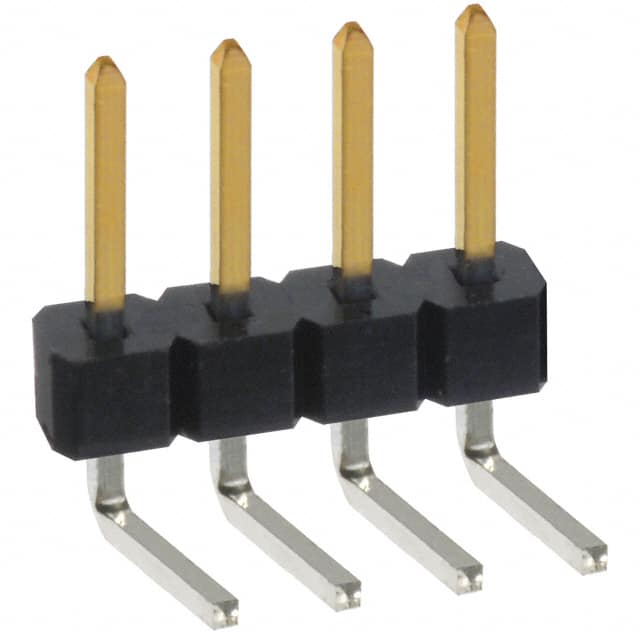PBC04SBBN Sullins Connector Solutions                                                                    CONN HEADER .100 SINGL R/A 4POS