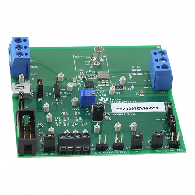 BQ24297EVM-021 Texas Instruments                                                                    EVAL MOD LI-ION BATTERY CHARGER