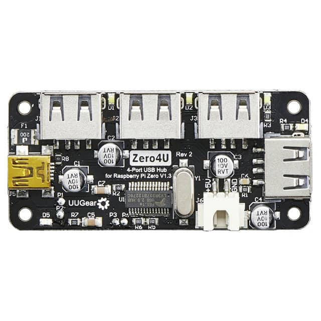 3298 Adafruit Industries LLC                                                                    ZERO4U 4 PORT USB HUB PI ZERO