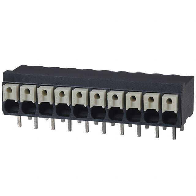 1824500000 Weidmuller                                                                    CONN TERM BLK 10PS 3.5MM R/A PCB