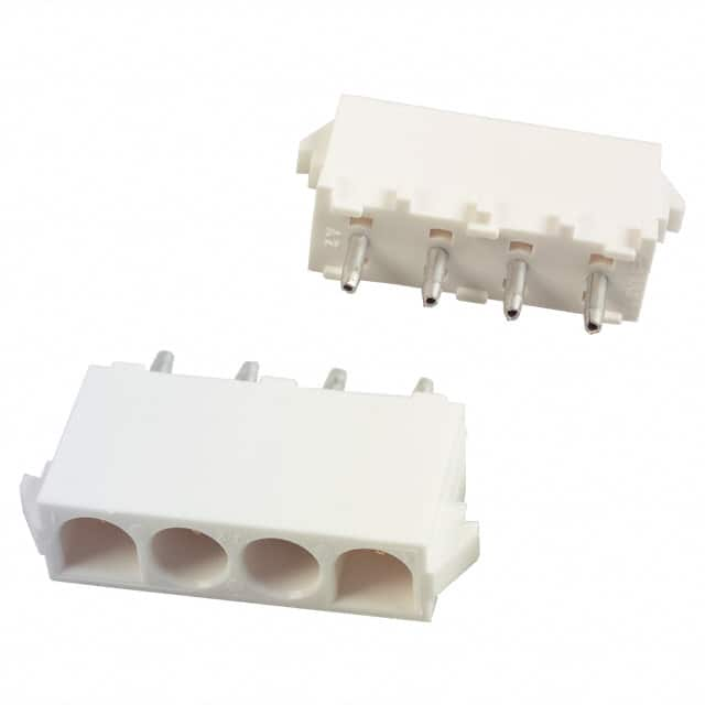 350430-2 TE Connectivity AMP Connectors                                                                    CONN HEADER 4POS VERT .250 AU