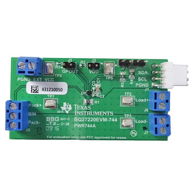 BQ27220EVM-744 Texas Instruments                                                                    EVALUATION MODULE FOR SYSTEM-SID