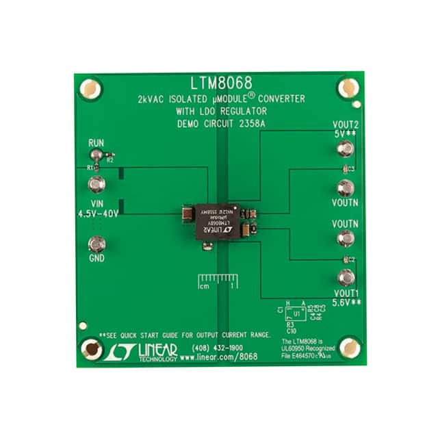 DC2358A Linear Technology/Analog Devices                                                                    EVAL BOARD FOR LTM8068