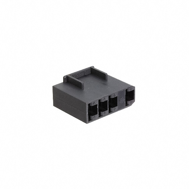 520987-4 TE Connectivity AMP Connectors                                                                    CONN RCPT HSG 0.25 4POS BLACK