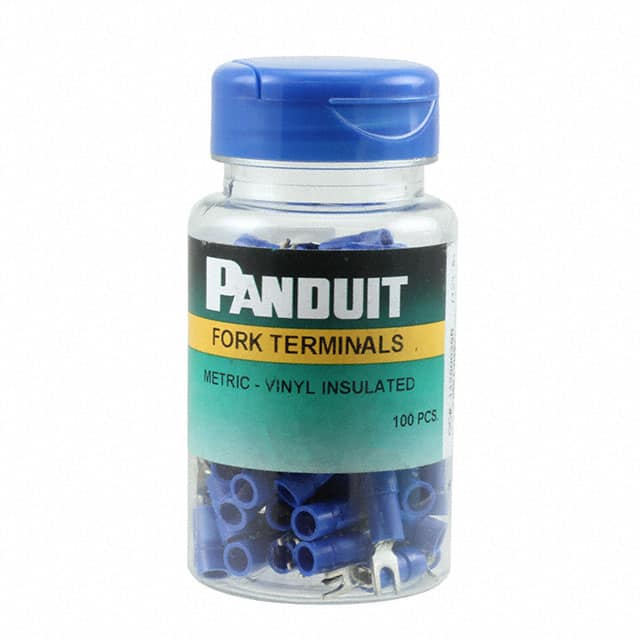 PMV2-3FB-C Panduit Corp                                                                    CONN SPADE TERM 14-16AWG M3 BLU