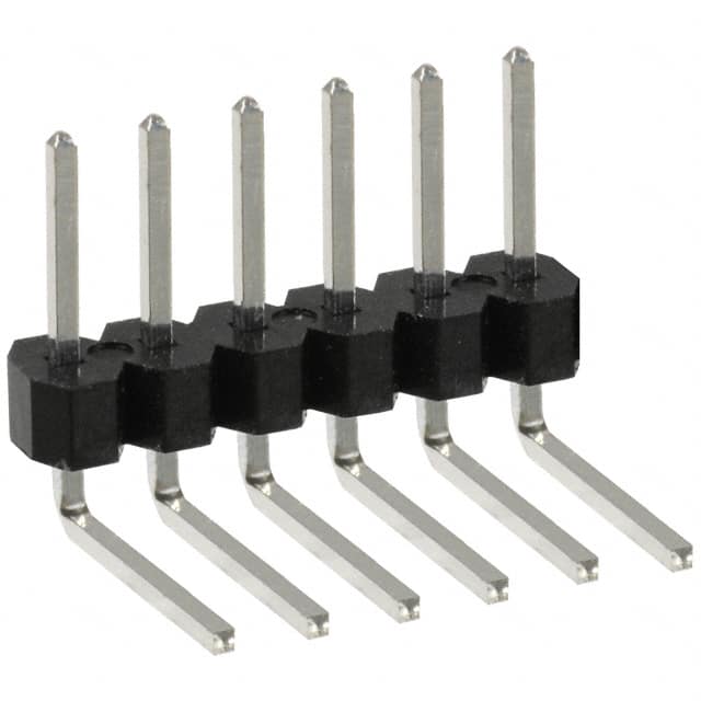 PEC06SBCN Sullins Connector Solutions                                                                    CONN HEADER .100 SINGL R/A 6POS