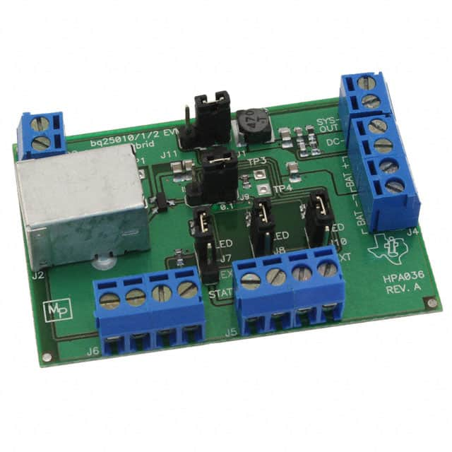 BQ25010EVM Texas Instruments                                                                    EVALUATION MODULE FOR BQ25010