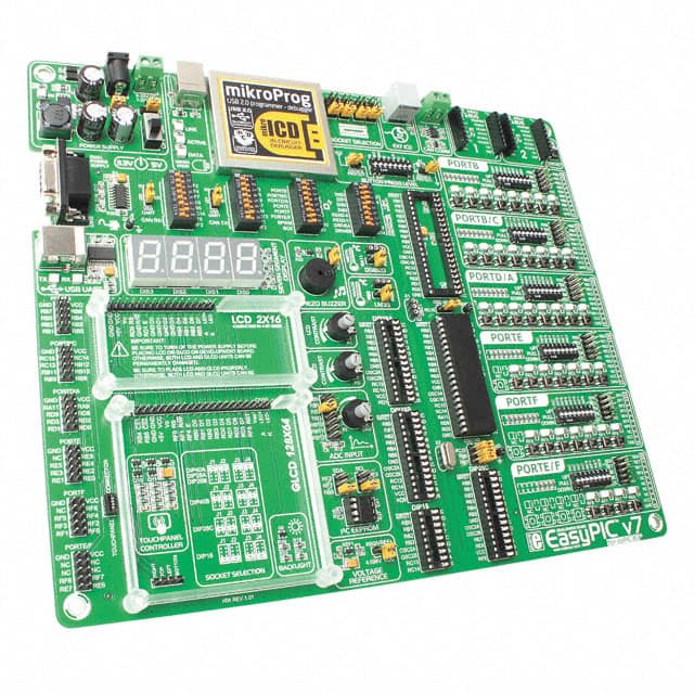 MIKROE-1153 MikroElektronika                                                                    BOARD EASYPIC V7 DSPIC30