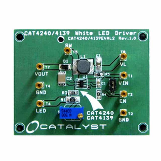 CAT4139AGEVB ON Semiconductor                                                                    EVAL BOARD DC-DC CONV LED DVR