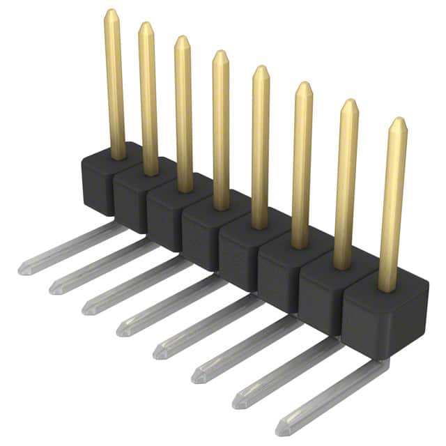 PBC08SGBN Sullins Connector Solutions                                                                    CONN HEADER .100 SINGL R/A 8POS
